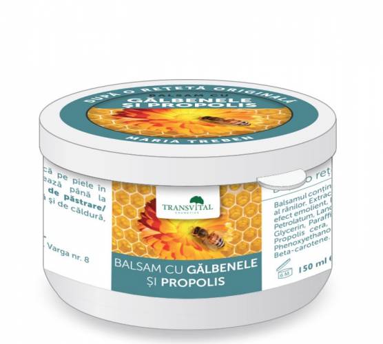 Crema-Balsam Cu Galbenele si Propolis, 150ml - Quantum Pharm