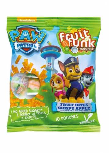 Gustare-jeleuri de fructe mar corcant - Paw Patrol, vegan, fara zahar, 10x10g, Fruit Funk