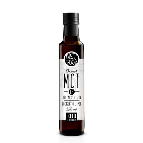 Ulei de cocos MCT C8, 99% acid caprilic,  250ml - Diet Food