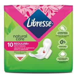 Absorbante cu aripioare Natural Care Normal, 10 bucati, Libresse