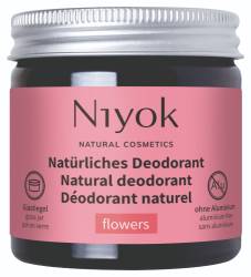 Deodorant crema 100% natural cu aroma Flower, 40ml, Niyok