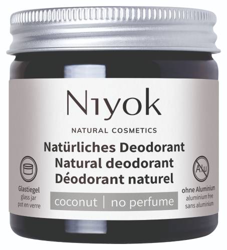 Deodorant crema 100% natural fara parfum, 40ml, Niyok