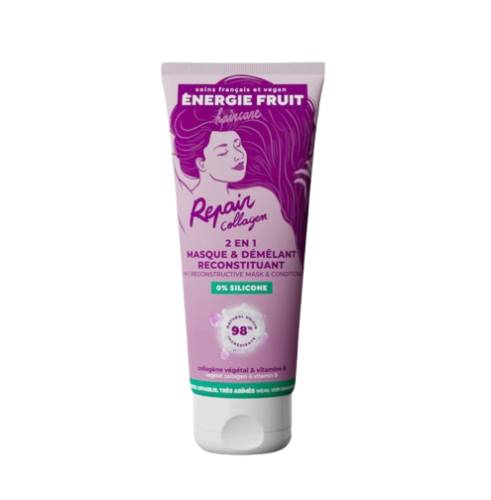 Masca si balsam 2 in 1 pentru par foarte deteriorat cu Vitamina B si Colagen vegetal, 200ml, Energie Fruit