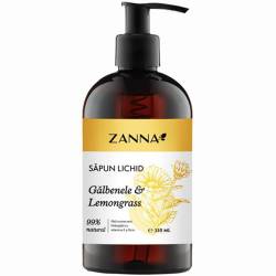Sapun lichid cu galbenele si lemongrass, 350ml, Zanna