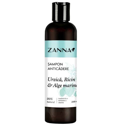 Sampon anticadere cu urzica si ricin & alge marine, 250ml, Zanna