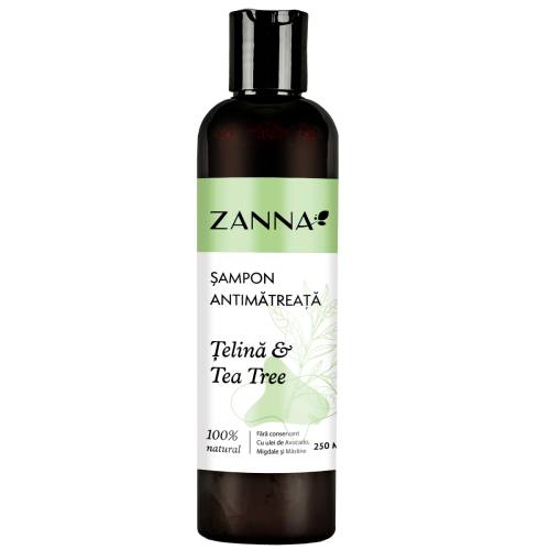 Sampon antimatreata cu extract telina si tea tree, 250ml, Zanna