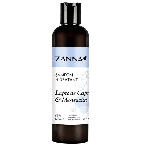 Sampon hidratant cu lapte de capra si mesteacan, 250ml, Zanna