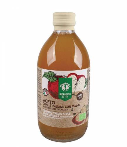 Otet de mere crud, nefiltrat, eco-bio, 500ml - Probios