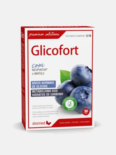 GLICOFORT cu Neopuntia si afin, 60 comprimate diabet, Dietmed