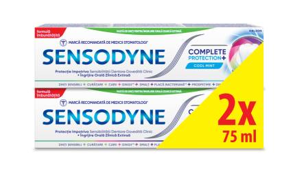 Pachet Pasta de dinti Complete Protection Cool Mint, 2 x 75ml, Sensodyne