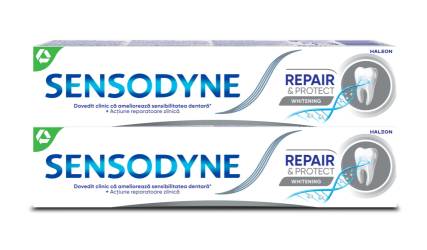 Pachet Pasta de dinti Repair & Protect Whitening, 2 x 75ml, Sensodyne