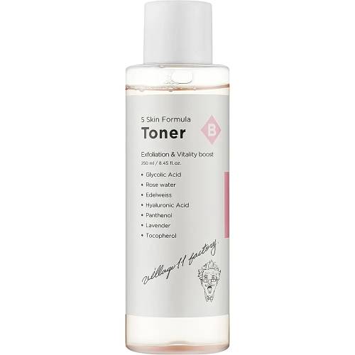 Toner exfoliant pentru fata B Skin Formula, 250ml, Village 11 Factory