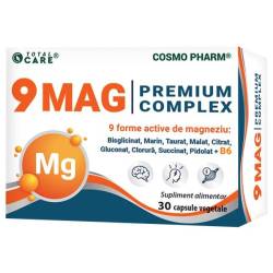 9 MAG Premium Complex - 9 forme de Magneziu, 30 capsule, Cosmo Pharm