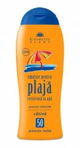 Emulsie plaja rezistenta la apa SPF 50 cu ulei de catina 200ml - Cosmetic Plant