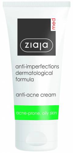 Crema antiacneica pentru ten gras, acneic si seboreic, Ziaja Med, 50ml - Ziaja