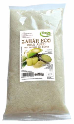Zahar Brun Auriu Trestie Zahar Eco-Bio 500g - EVERBIO