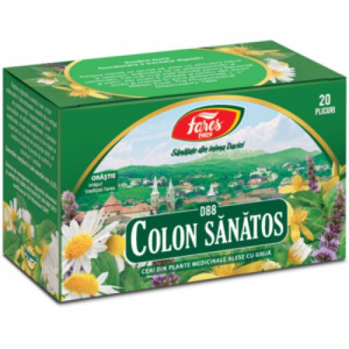 Ceai Colon sanatos (colon iritabil), D88 - 20pl - Fares