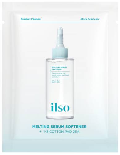 Dischete cu esenta pentru indepartarea sebumului Melting Sebum Softener Trial Kit, 2 bucati, Ilso