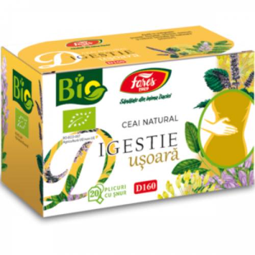Ceai Digestie usoara eco-bio, 20plicuri - Fares