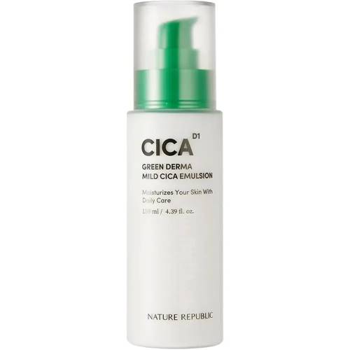 Emulsie hidratanta pentru fata Cica Calm Green Derma, 130ml, Nature Republic