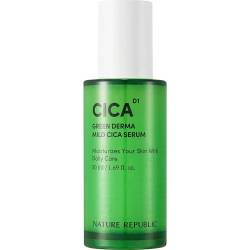 Ser hidratant regenerant Mild Cica Green Derma, 50ml, Nature Republic