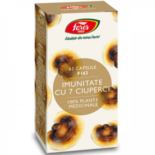 Imunitate cu 7 ciuperci 410mg - 63cps - Fares