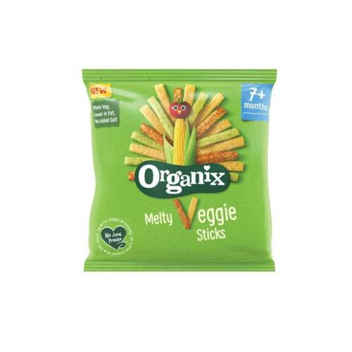 Sticksuri din porumb cu legume, 7 luni+, eco-bio, 15g - Organix