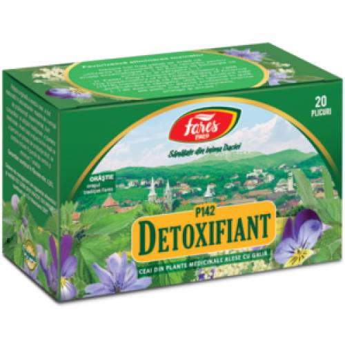 Ceai Detoxifiant, P142, 20plicuri - Fares