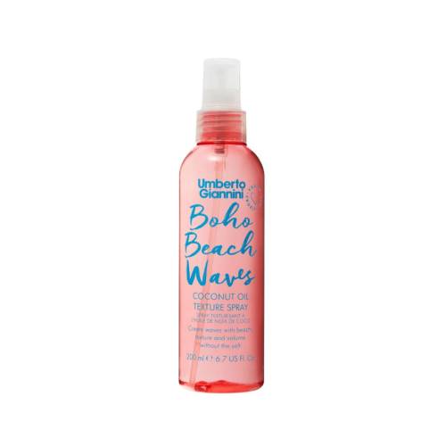 Spray texturizant cu ulei de Cocos pentru efect de bucle lejere Boho Beach Waves, 200ml, Umberto Giannini