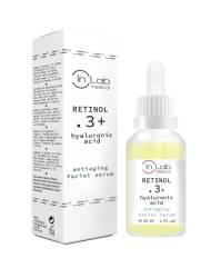 Ser pentru fata concentrat cu 0.3% Retinol si Acid Hialuronic, 30ml, InLab Medical