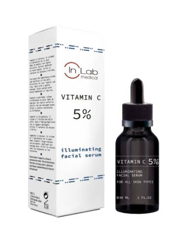 Ser pentru fata concentrat cu 5% Vitamina C, 30ml, InLab Medical