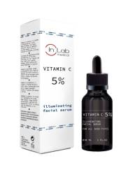 Ser pentru fata concentrat cu 5% Vitamina C, 30ml, InLab Medical