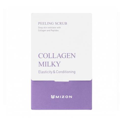 Scrub facial cu colagen si efect de peeling, 40 bucati, Mizon