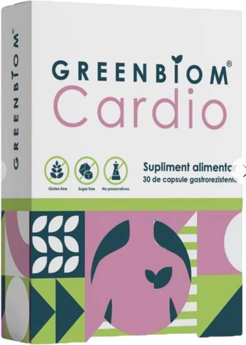 CARDIO Prebiotic, 30 capsule gastrorezistente, GREENBIOM
