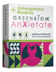 Anxietate Prebiotice – reducerea stresului, echilibrul axei intestin-creier, 60 capsule, Greenbiom