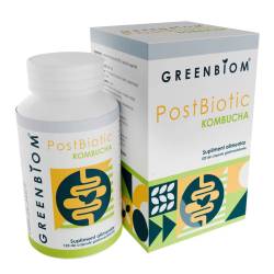 PostBiotic Kombucha – digestie, imunitate, detoxifiere, 60 capsule, Greenbiom
