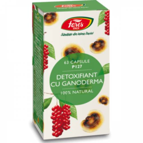 Detoxifiant cu ganoderma 60cps - Fares