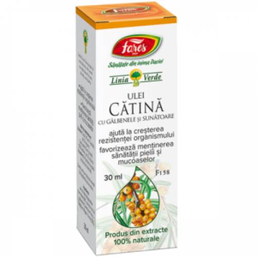 Ulei de catina cu galbenele si sunatoare 30ml - Fares