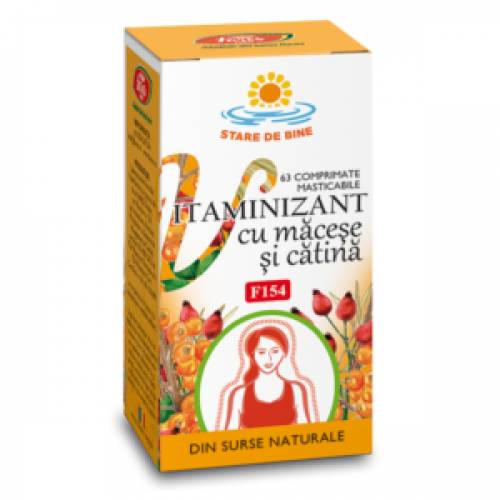 Vitaminizant cu Macese si Catina, F154, 63cps - Fares
