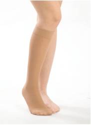 Morsa Cyberg Ciorapi compresie medie 20 - 30 mm HG pana la genunchi XL crem