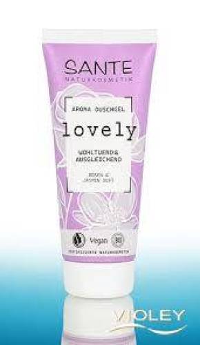 Gel de dus cu trandafir si iasomie, Lovely, 200 ml, Sante