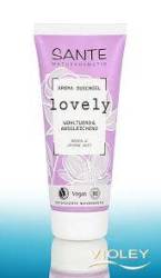 Gel de dus cu trandafir si iasomie, Lovely, 200 ml, Sante
