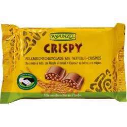 Ciocolata cu lapte integral crocanta, eco-bio, 100g - Rapunzel