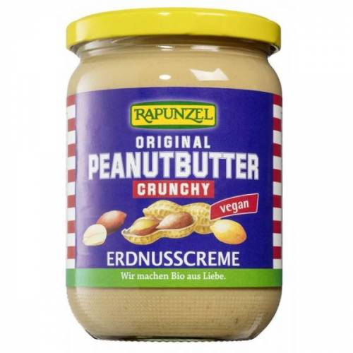 Unt de arahide Crocant, eco-bio, 500g - Rapunzel