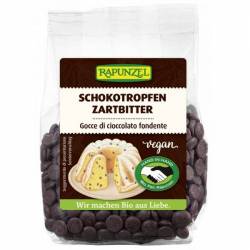 Picaturi de ciocolata delicat amaruie, eco-bio, 100g - Rapunzel