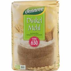 Faina de spelta tip 630, eco-bio, 1kg - Dennree