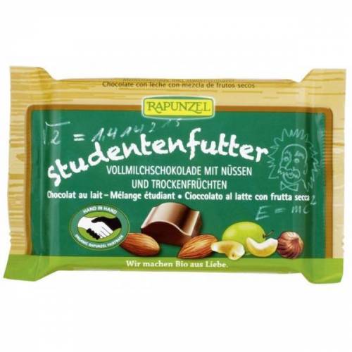 Ciocolata cu mix de fructe si alune, eco-bio, 100g - Rapunzel
