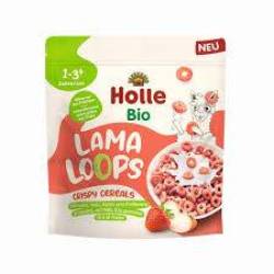 Cereale crocante cu fructe Lama Loops pentru copii, + 1 an, eco-bio, 125 g, Holle