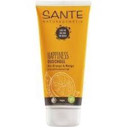 Gel de dus cu portocala, Happiness, 200 ml, Sante