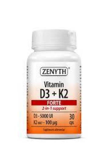 Vitamina D3+K2 Forte, 120 capsule, Zenyth